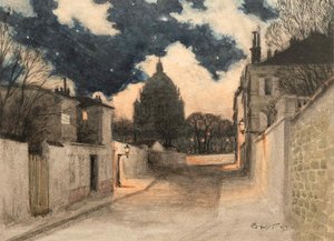 1897年、モンマルトルの星空。 作： Eugene Grasset