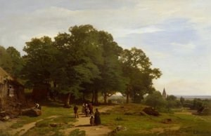 E.デュッカー、教会に行く 作： Eugene Gustav Dücker