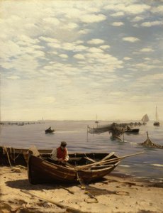 E.デュッカー、バルト海のビーチ 作： Eugene Gustav Dücker