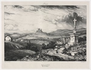 ラルデロール城、1832年。 作： Eugene Isabey