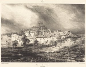 ポンジボー城 作： Eugene Isabey