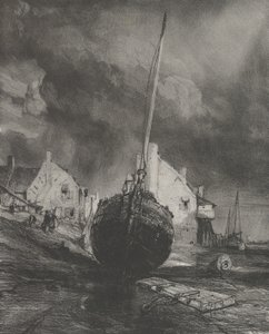 サン・ヴァレリー・シュル・ソンムの思い出、1833年。 作： Eugene Isabey
