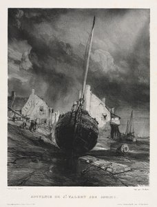 シックスマリーンズ：セントヴァレリーシュルソンムのお土産、1833年。 作： Eugene Isabey