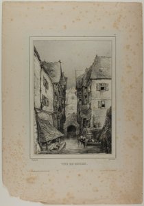 ルーアンの眺め、第3図版 作： ユージン・イザベイ