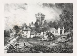 旧フランスの絵のようにロマンチックな旅、オーヴェルニュ...、1832年。 作： Eugene Isabey