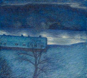 Talviyö laiturilla 作： Eugène Jansson