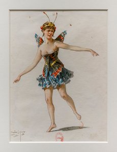 コリガネ」。Charles-Marie Widorのバレエ、衣装モデル。1880年、紙にペン、水彩、グワッシュ。
