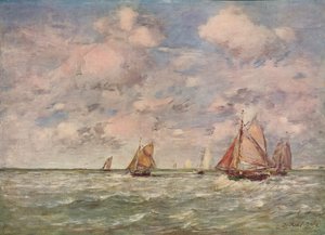 海景、c1850 作： Eugene Louis Boudin