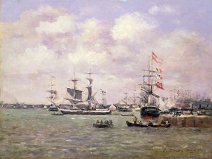 アントワープ 作： Eugene Louis Boudin