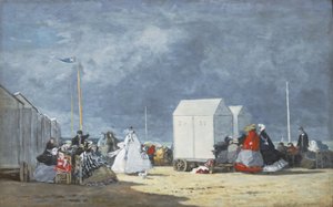 接近する嵐、1864 作： Eugene Louis Boudin