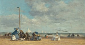 トルヴィルのビーチ、18641865。
