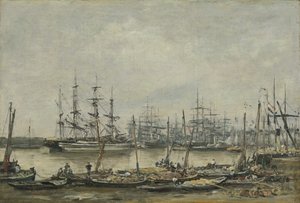 ボルドー、クワ、1874 作： Eugene Louis Boudin