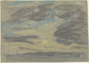 海の上の雲、18601865。 作： Eugene Louis Boudin