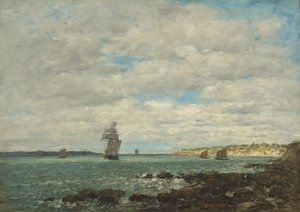 ブルターニュの海岸、1870 年。