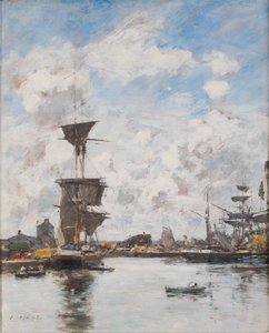 DeauvilleLe Bassin, 1884年。 作： Eugene Louis Boudin