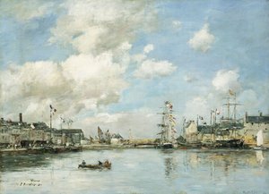 フェカン盆地、1892 作： Eugene Louis Boudin