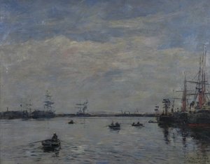 ルアーブル、1888 作： Eugene Louis Boudin