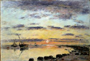 ルアーブル、1889 作： Eugene Louis Boudin
