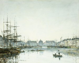 ルアーブル、ルバッサンデュコマース、1894 作： Eugene Louis Boudin