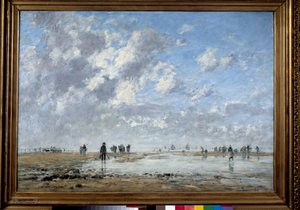 エタプルのマレー・バス ウジェーヌ・ルイ・ブダン（1824-1898）の絵画
