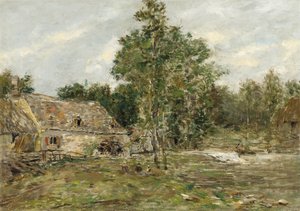 サンセネリー、ミル、c.1890-92 作： Eugene Louis Boudin