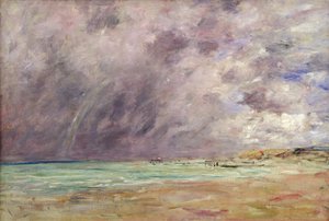 ル・アーブルの河口を覆う嵐の空、1892-96年 作： Eugene Louis Boudin