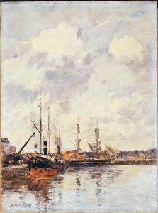 盆地、1891 作： Eugene Louis Boudin