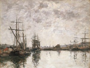 ドーヴィルの盆地、1890 作： Eugene Louis Boudin