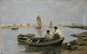 河口、19 世紀半ば 作： Eugene Louis Boudin