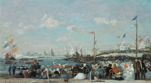ルアーブルのレガッタ、1869年 作： Eugene Louis Boudin