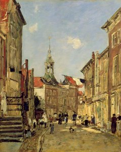 ドルドレヒト通り 作： Eugene Louis Boudin