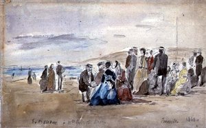 トルーヴィル 作： Eugene Louis Boudin
