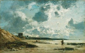 トルヴィル、ブラックロック、1860年〜1865年 作： Eugene Louis Boudin