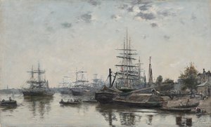 ケデシャルトロンからのボルドーの眺め、1874年。