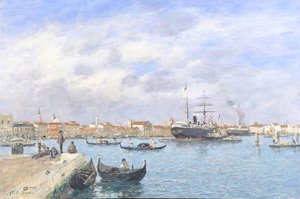 ヴェネツィアの眺め、1895 作： Eugene Louis Boudin