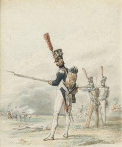 1812年のジューンガルドの歩兵 作： Eugene Louis Lami