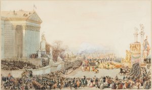 ナポレオンの遺灰の翻訳: 1840 年 12 月 15 日 作： Eugene Louis Lami