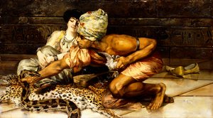ヘビ使い、1884 作： Eugene Pavy