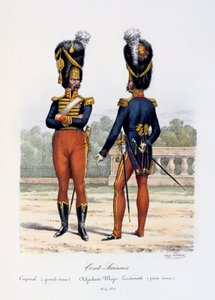 Cent-Suisses、コーポラルフルドレス、少佐少佐少佐、1814-17年