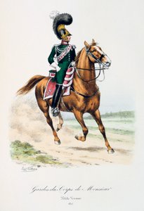 Guards-du-Corps de Monsieur、Petite Tenue、1815 作： Eugene Titeux