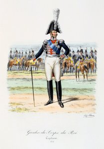 キングのボディーガード、キャプテン、1814 作： Eugene Titeux