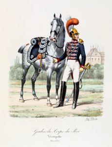 キングのボディガード、トランペッター、c1820-30 作： Eugene Titeux