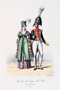 キングのボディガード、会社の服装、1814 作： Eugene Titeux