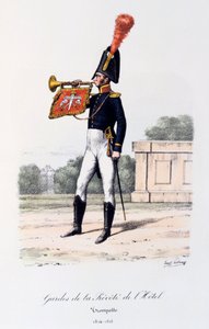 ホテルPrevote Guards、トランペッター、1814-16 作： Eugene Titeux