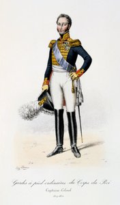 王の軍団の通常のフットガード、キャプテンコロネル、1817年から30年