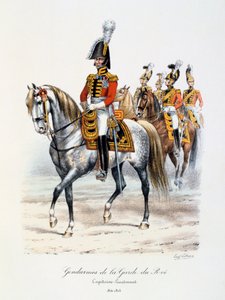 王の近衛兵、キャプテン中尉、1814年〜15年