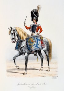 グレナディエ、シュヴァルデュロワ、ティンパニスト、1814年〜15年 作： Eugene Titeux