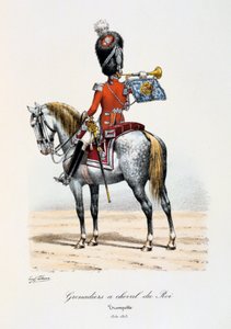 グレナディエàシュヴァルデュロワ、トランペッター、1814年〜15年 作： Eugene Titeux