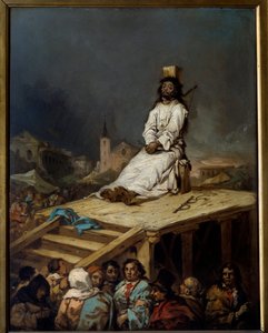 異端審問の様子「ウジェニオ・ルーカス・イ・ベラスケス（1817-1870）の絵画 19世紀 日0,53x0,41 m リール、ボザール美術館（Musee des Beaux Arts