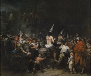 異端審問で有罪判決を受けた19世紀後半。 作： Eugenio Lucas Velázquez